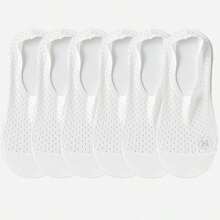3/6 Pairs Men's Breathable Mesh Silicone Anti-Slip Summer Casual Boat Socks, Thin Invisible Socks, Versatile For Spring&Autumn
