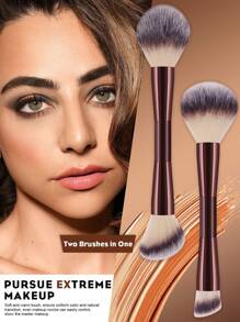 7/5/3件套软毛化妆刷套装，包含散粉刷、腮红刷、轮廓刷、粉底刷、鼻刷、眼影刷、眉刷、唇刷、细节刷，化妆刷套装，化妆刷套装，化妆刷套装，全套化妆刷，化妆刷套装，全套化妆工具，化妆刷套装，化妆刷礼盒套装 - 酒紅色 - 查看 6