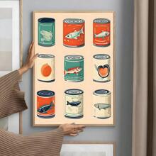 1pc Colorful Sardine Lobster Fish Ocean Animal Poster Prints Perfect Design Nordic Modern Living Room Home Decor Gift No Frame