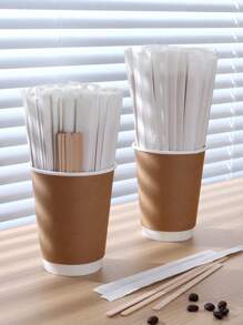 100支/200支装一次性咖啡/奶粉搅拌棒，独立包装，返校季