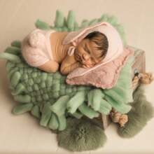 Couverture de photographie pour bébés nouveau-nés, accessoire de pose pour séance photo de fille ou garçon. Remplissage de paniers, tapis de fond