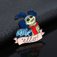 1pc Universal Jewelry For Cat Lover, "This Is Only A Trap" Slogan Metal Abstract Animal Enamel Badge, Brooch Pin Decorations For Bag, Clothing, Jewelry Accessories - Multicolor - View 9