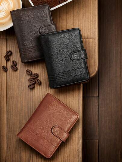 1个男士/男友/老公钱包，PU皮革短款/长款蛇纹撞色拉链对折钱包，经典海外跨境时尚名片夹零钱包