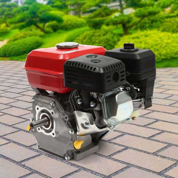 4-Takt Verbrennungsmotor 7,5PS Kartingmotor 212cc Benzinmotor OHV Einzylinder Verbrennungsmotor, Ölmangelalarm, Luftkühlung, 20 mm Welle