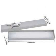 24pcs/12pcs Bow Cardboard Jewelry Gift Boxes  Packaging Box For Packaging Decoration Storage