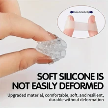 10 piezas de cubiertas de silicona antifricción para los dedos de los pies, separadores de gel para los dedos con diseño antifricción, cubiertas de gel transpirables para los dedos de los pies, accesorios suaves de cuidado de los pies, cubiertas para los dedos de los pies sin olor, tubos antifricción y ampollas para los dedos pequeños
