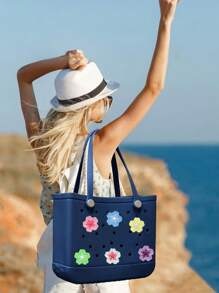 16pcs/8pcs/4pcs/1pc 7-Color Begonia Flower DIY Bag Decor, Bag Accessories, Begonia Flower Decor