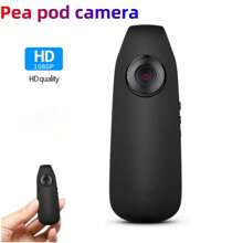 Enregistreur HD 1080P avec clip magnétique, caméra portable extérieure pour la  professionnelle et domestique, appareil d'enregistrement de bureau compact et pratique, mini caméra noire en forme de pois avec enregistrement circulaire, charge pendant l'enregistrement, détection de mouvement, objectif grand angle de 90°, enregistrement audio et vidéo séparé, caméra de surveillance