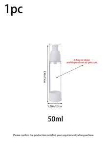 1pc 30ml/50ml/100ml Vacuum Bottle Mist Toner & Lotion Containers, Refillable Cosmetic Travel Accessories, Vacuum Travel Bottle Set With Pump Spray Bottles For Toner, Lotion, Empty Bottles.