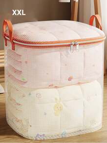 1pc New Duvet/Blanket Storage Bag, Transparent Waterproof Moisture-Proof Clothing Organizer Box With Large Capacity For Home Moving, Storage