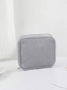 1 Piece Of Women's Makeup Bag, Large Capacity Multifunctional Handheld Wash Bag, Travel Cosmetics Storage Bag, Portable Hand Bag, Coin Purse, Sanitary Napkin Storage Bag, School, Home, Touch Up Bag, Materials, Recommended For Girls' Good Products Makeup Travel Toiletry Organizer Essentials Gifts Storage Zipper Accessories Nail Bags, Makeup Bag, Vanity,Christmas Gifts,Pouch,Travel,Gifts For Women Travel Essential,Pouch,Clutch / Small Handbag, Makeup Organizer,Makeup Organize,Pouch,Brush Holder,Mini Pouch,Large Capacity Pouch,Gifts For Women,Christmas Gifts,Gift Ideas For Women,Pouch,Makeup Pouch,Travel Essential - Grey - View 14