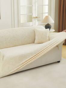 1PC Jacquard Elastic Sofa Cover, Modern Style Anti Slip Sofa Cover, Suitable For L-Shaped Sofas And 1/2/3/4 Seat Sofas, Universal For All Seasons, Easy To Install And Remove