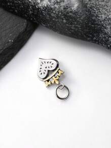 1pc Simple And Unique 925 Sterling Silver Queen Of My Heart Charm DIY Pendant Delicate Jewelry Gift For Women Or Men