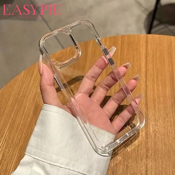 Easypie Selection 360° Drop-Proof IPhone X-16 Transparent Large Hole Mobile Phone Case|Highly Transparent Without Yellowing . Precise Cover