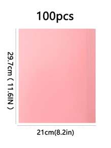 100pcs/Pack A4 Color Printing Paper, 70gsm Colored Copier Paper, Suitable For Advertising Printing, Handmade Origami, Variety Of 20 Fluorescent Colors To Choose From,School Supplies,Back To School