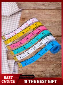 Juego de 5 cintas métricas modernas, herramienta de medición precisa de varios colores, adecuada para corte de ropa, medición de fitness, manualidades DIY y otros escenarios (incluye 4 piezas/3 piezas/2 piezas/1 pieza)