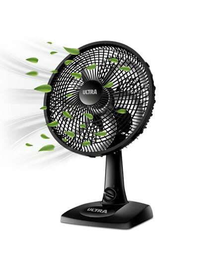  Ventilador Preto Mondial Ultra V-30 Portátil Potente de Mesa e Parede Ventilador para o Verão Quarto e Escritório