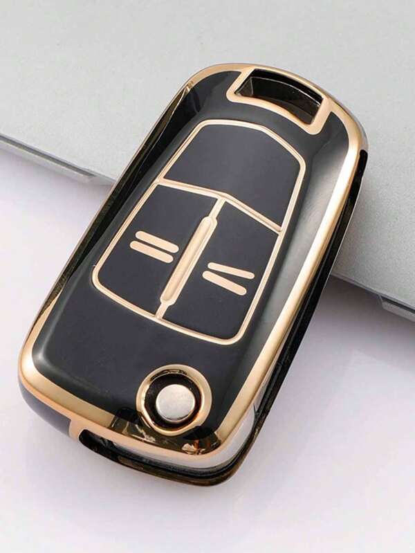 1pc Black Opel Car Key Case