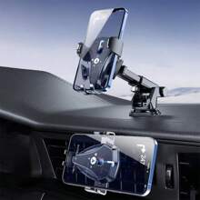 3 szt./zestaw uchwyt samochodowy na telefon z przyssawką i klamrą wylotu powietrza, odporny na wstrząsy i wodoodporny regulowany zestaw uchwytów na telefon