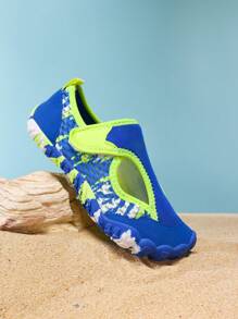 Kids Water Shoes, Boys & Girls Hook-And-Loop Easy On/Off Water Socks, Barefoot Quick Dry Lightweight Beach Swimming Pool Shoes, Toddler/Youth Sizes - Multicolor - View 7