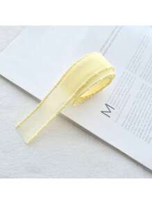 1 件宽 25 毫米、长 1 米的卷边纱布丝带 - 手工 DIY 珠宝配件，用于自制蝴蝶结、发夹和领带 - 彩色 - 查看 7