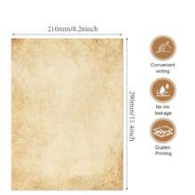 5/10/20/30 peças de papel de carta A4 em branco estilo vintage, dupla face, papel decorativo para scrapbooking faça você mesmo, material escolar, volta às aulas