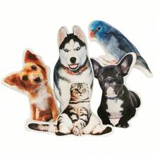 1 件定制大尺寸宠物枕头，个性化狗枕头，宠物肖像枕头，定制宠物枕头，宠物纪念品，圣诞礼物，周年纪念日、情人节、复活节、母亲节、生日、父亲节、毕业典礼、婚礼、圣诞节、沙发、床、汽车、茶室、卧室、客厅的理想选择，可水洗、轻便、透气、有趣、可爱、柔软、舒适的个性化靠垫，独特、个性化的理想礼物 - 彩色 - 查看 8