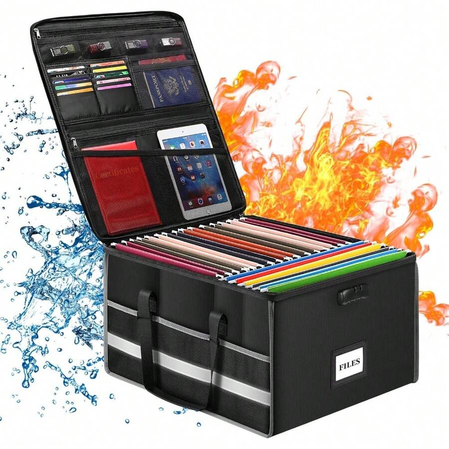 Files Box & Rack - Black - View 1