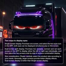 Favizito Scrolling LED Sign, Programmable Flexible LED Digital Display, Smart APP Control & Remote Control Custom Text DIY Pattern Animation Matrix Panel Board Banner LED Lighting For Car Concert Party Bar Hotel Store Decor, LED Lights - 黑色的 - 查看 3