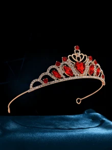 1 Pc Bridal Crown Heart Headdress Rhinestones Wedding For The Headpiece Women Bride Tiara