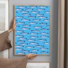 1pc Colorful Sardine Lobster Fish Ocean Animal Poster Prints Perfect Design Nordic Modern Living Room Home Decor Gift No Frame