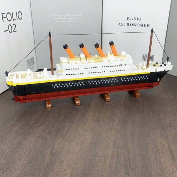 2025 New Chinese Cruise Ship Luxury Travel Boat Giant 3D Stereo Puzzle Assembly Toy, High Difficulty