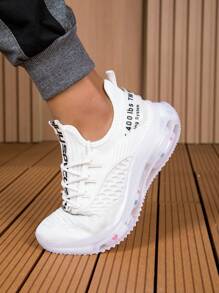 Men's Sneakers - Cushioned, Lightweight, Breathable, Bouncy Surface, Thick Sole, Low-Top Lace-Up Casual Running Shoes, Suitable For Daily Sports, Casual, Outdoor, Athletic, Travel, Gifts ,Gym