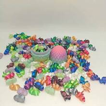Creative New 3D Printed Luminous Colorful Eggs With Mini Bunny Figurines, Easter Hot Selling Crafts Small Decor Gifts, Quality Wholesale In-Stock
