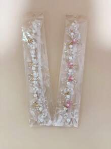 1 件大女孩可爱甜美仿花金叶头带春夏女孩发饰 Playa Rave 造型配饰 - 頭箍 - 查看 8