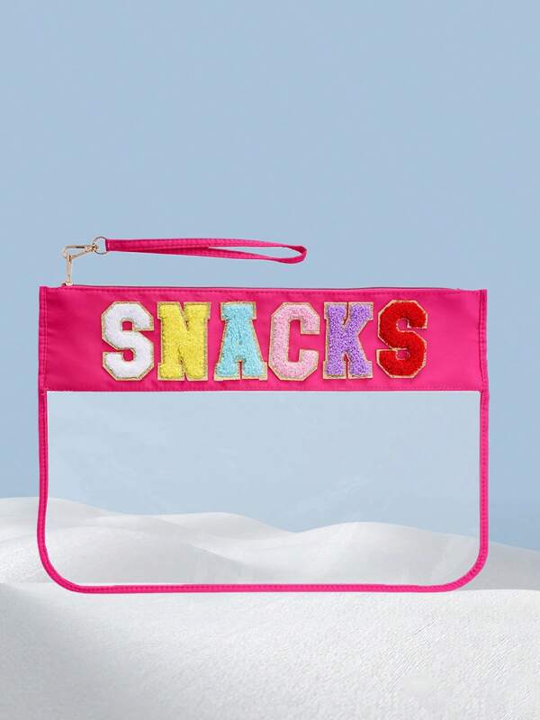 Women's Practical Snack Storage Bag PVC Zipper Storage Bag Cosmetic Bag Convenient Washing Bag