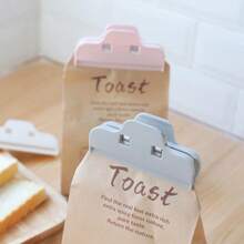 Set de 6 Clips de sellado de alimentos para cocina, clips para patatas fritas, clips para bolsas de plástico, preservación hermética de alimentos - Multicolor - Ver 6