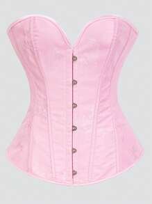 Women's Fishbone Shaping Bustier Crop Top, Waist Cincher Tight Top, New Year Party, Valentine's Day, Holiday Tops, Corset Top, Halloween Costume - Multicolor - View 60