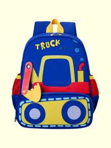 1 Piece Embroidered Customized Cute Construction Vehicle Series Backpack | Backpack With Chest Strap | Suitable For Preschool Boys Kindergarten School Backpack | Children Gift,Multi-Functional,Ornamental,Letter,Stylish,Modern,Colorful,Cute,Adorable,Casual,Custom,Personalised,Unique,Customized,Ideal Gifts For Him,Ideal Gifts For Her,Multi-Functional,Ornamental,Letter,Stylish,Modern,Colorful,Cute,Adorable,Casual,Custom,Personalised,Unique,Customized,Ideal Gifts For Him,Ideal Gifts For Her - Multicolor - View 13