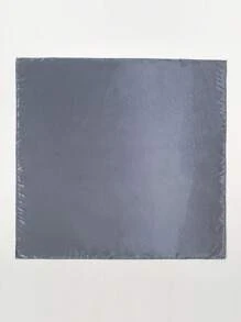 1pc Solid Color Bandana Scarf, Versatile Fashion Accessory For Women - Dark Grey - View 3