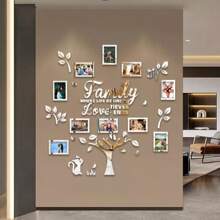 10 Pieces Acrylic Family Tree Wall Decoration - Create A Warm And Romantic Wall Tree With Your Favorite Photos, Suitable For Home, Living Room, Or Any Room. Perfect For Weddings, Valentine's Day, Thanksgiving, Christmas, Birthdays, And More. Wall Decoration Size: 47.2x47.2 Inches Gifts Graduation