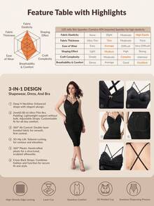 CurvySweet Basic Youthful Teens Spaghetti Straps V-Neck Ruched Form-Fitting Sexy Party Attire Chic Midi Dress,Casual Nightlife Dress,Petite Dresses For Women,For Graduation Season, Dinner, Homecoming,Birthday, Vacation - Black - View 9