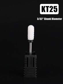 1个陶瓷美甲钻头 - 3/32英寸专业电动美甲钻头，带支架，适用于修甲、修脚、角质层打磨、亚克力凝胶指甲抛光 - 彩色 - 查看 31