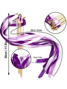 10/20Pcs Purple Fairy Wand Magic Sticks With Bells & Ribbons - Wedding Decorations, Party Supplies, Interactive Play, Perfect For Bridal Showers, Birthday Parties, Baby Showers, And Festive Celebrations Summer Gifts Beach Back To School School Supplies Room Decor