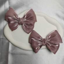 2pcs/Set Bow Design Elegant Decorative Shoe Clips, Colorful, Shiny & Charming For Holidays Like Valentine's Day, Lovely Gift (Shoes Not Included), Summer Sandals Accessories