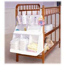 1pc 3-Layer Baby Room Storage Bag, Large Capacity Design With 4 Bottle Storage Pockets