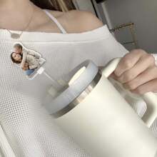 1pc Personalized Mother's Day Gift For Mom, Custom Straw Lids With Photos, Mom And Child Photos Straw Lids, Mom Gifts, Girlfriend Gifts, Boyfriend Gifts,Christmas Gifts - Multicolor - View 3