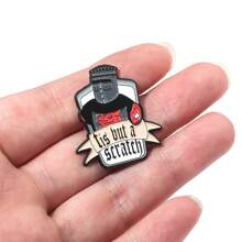 1pc Universal Jewelry For Cat Lover, "This Is Only A Trap" Slogan Metal Abstract Animal Enamel Badge, Brooch Pin Decorations For Bag, Clothing, Jewelry Accessories - Multicolor - View 8