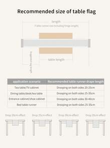 1 tấm khăn trải bàn ren, trang trí nhà cửa, thích hợp cho tiệc cưới, nhà hàng, phòng khách, họp mặt gia đình, tiệc tùng, trang trí bàn ăn, có thể giặt và tái sử dụng - Màu be - Xem 4
