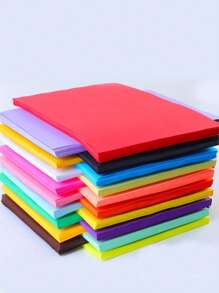 100pcs/Pack A4 Color Printing Paper, 70gsm Colored Copier Paper, Suitable For Advertising Printing, Handmade Origami, Variety Of 20 Fluorescent Colors To Choose From,School Supplies,Back To School